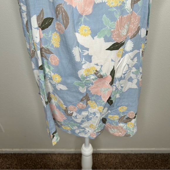 New Torrid Womens Light Blue & Pink Floral Button-Up Tank Top Plus Size 3/3X NWT - Picture 8 of 10